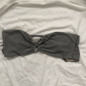 Grey Strapless Acacia Top